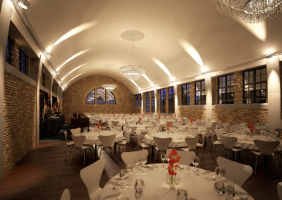 3D-Interior-Visualisierung eines Restaurants