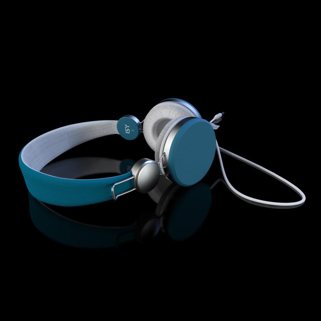 3D-Produkt-Visualisierung von Kopfhörern