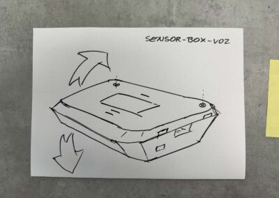 Skizze der Sensorbox